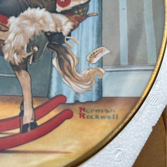 Vintage official Norman Rockwell Christmas Plate 1976 - Picture 2 of 4